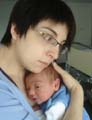 988 Jonas mit Mami im Spital